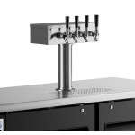 Avantco UDD-2-HC Four Tap Kegerator Beer Dispenser - Black, (2) 1/2 Keg Capacity Avantco UDD-2-HC Four Tap Kegerator Beer Dispenser - Black, (2) 1/2 Keg Capacity
