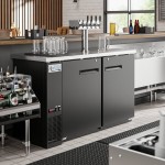 Avantco UDD-2-HC Four Tap Kegerator Beer Dispenser - Black, (2) 1/2 Keg Capacity Avantco UDD-2-HC Four Tap Kegerator Beer Dispenser - Black, (2) 1/2 Keg Capacity