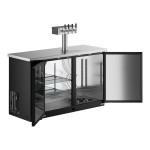 Avantco UDD-2-HC Four Tap Kegerator Beer Dispenser - Black, (2) 1/2 Keg Capacity Avantco UDD-2-HC Four Tap Kegerator Beer Dispenser - Black, (2) 1/2 Keg Capacity
