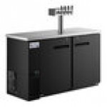 Avantco UDD-2-HC Four Tap Kegerator Beer Dispenser - Black, (2) 1/2 Keg Capacity Avantco UDD-2-HC Four Tap Kegerator Beer Dispenser - Black, (2) 1/2 Keg Capacity