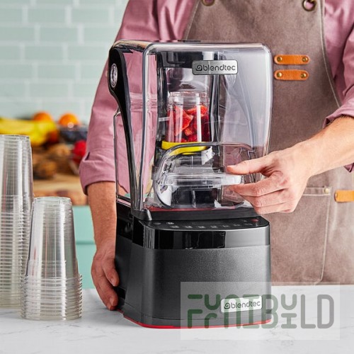 Blendtec SNBSXC2901-B1L Stealth Nitro X 3.8 hp Blender with Frothing Micronizers, Sound Enclosure, and Jarless Blending - 120V