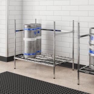 Regency 2 Keg Chrome Keg Rack - 24