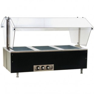 Eagle Group CDHT3 Deluxe Service Mates Three Pan Open Well Tabletop Hot Food Buffet Table with Enclosed Base - 240V, 1 Phase Eagle Group CDHT3 Deluxe Service Mates Three Pan Open Well Tabletop Hot Food Buffet Table with Enclosed Base - 240V, 1 Phase
