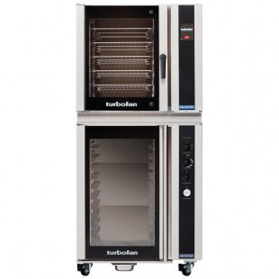 Moffat E35T6/P85M12 Turbofan Full Size Electric Touch Screen Convection Oven with Steam Injection and 12 Tray Holding Cabinet / Proofer - 208V, 3 Phase