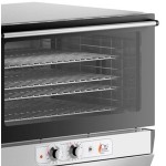 Cooking Performance Group COF-T4-M Double Stacked Electric Thermostatic 4 Tray Full Size Convection Oven with Moisture Injection and Stand - 208-240V Cooking Performance Group COF-T4-M Double Stacked Electric Thermostatic 4 Tray Full Size Convection Oven with Moisture Injection and Stand - 208-240V