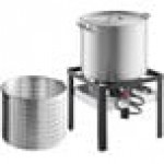 Backyard Pro 100 Qt. Aluminum Outdoor Seafood Boiler / Steamer Kit - 110000 BTU Backyard Pro 100 Qt. Aluminum Outdoor Seafood Boiler / Steamer Kit - 110000 BTU