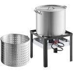 Backyard Pro 100 Qt. Aluminum Outdoor Seafood Boiler / Steamer Kit - 110000 BTU Backyard Pro 100 Qt. Aluminum Outdoor Seafood Boiler / Steamer Kit - 110000 BTU