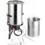 Backyard Pro 100 Qt. Aluminum Outdoor Seafood Boiler / Steamer Kit - 110000 BTU Backyard Pro 100 Qt. Aluminum Outdoor Seafood Boiler / Steamer Kit - 110000 BTU