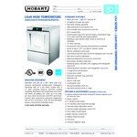 Hobart LXNH-2 High-Temperature Undercounter Dishwasher - 120/208-240V
