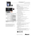 Follett 7CI114A-HW-NF-ST-00 Champion 7 Series Air-Cooled Chewblet Countertop Ice Maker and Hot / Ambient Water Dispenser with 7 lb. Bin - 115V, 100 lb.