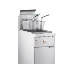Cooking Performance Group FFOP50 Natural Gas 50 lb. Stainless Steel Open Pot Floor Fryer - 120,000 BTU Cooking Performance Group FFOP50 Natural Gas 50 lb. Stainless Steel Open Pot Floor Fryer - 120,000 BTU