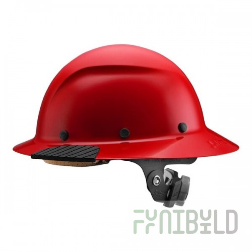 Lift Safety Dax Red Fiber Resin Full Brim Hard Hat HDF-20RG