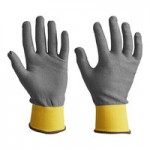 Armor Guys Kyorene 00-200-L Gray 15 Gauge A2 Graphene Gloves with Black HCT Microfoam Nitrile Palm Coating - Large Armor Guys Kyorene 00-200-L Gray 15 Gauge A2 Graphene Gloves with Black HCT Microfoam Nitrile Palm Coating - Large