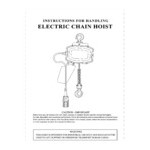 Vestil H-2000-1 2000 lb. Powered Hoist Chain with Container - 110V, 1 Phase, 1.6 hp