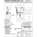 Vestil 0.33 Cubic Yard Light-Duty Low-Profile Self-Dumping Steel Forklift Hopper H-33-LD - 2,000 lb. Capacity Vestil 0.33 Cubic Yard Light-Duty Low-Profile Self-Dumping Steel Forklift Hopper H-33-LD - 2,000 lb. Capacity