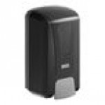 Lavex 40 fl. oz. (1,200 mL) Black Manual Liquid Soap / Sanitizer Dispenser