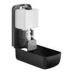 Lavex 40 fl. oz. (1,200 mL) Black Manual Liquid Soap / Sanitizer Dispenser