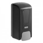 Lavex 40 fl. oz. (1,200 mL) Black Manual Liquid Soap / Sanitizer Dispenser