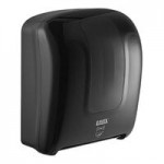 Lavex 40 fl. oz. (1,200 mL) Black Manual Liquid Soap / Sanitizer Dispenser