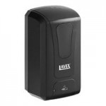 Lavex 40 fl. oz. (1,200 mL) Black Manual Liquid Soap / Sanitizer Dispenser