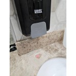 Lavex 40 fl. oz. (1,200 mL) Black Manual Liquid Soap / Sanitizer Dispenser