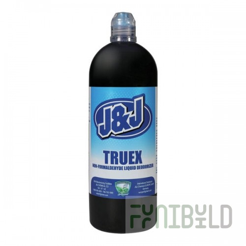 J & J Truex 2212250131111 1 Liter Mulberry Scent Non-Formaldehyde Liquid Deodorizer Squeeze Bottle for Portable Restrooms - 12/Case