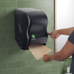 San Jamar EcoLogic T1100REBK Black Lever Roll Towel Dispenser San Jamar EcoLogic T1100REBK Black Lever Roll Towel Dispenser