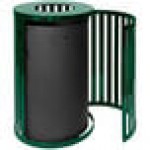 Ex-Cell Kaiser SCTP-40 HGR Streetscape Hunter Green Gloss 45 Gallon Round Outdoor Trash Can Ex-Cell Kaiser SCTP-40 HGR Streetscape Hunter Green Gloss 45 Gallon Round Outdoor Trash Can