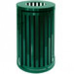 Ex-Cell Kaiser SCTP-40 HGR Streetscape Hunter Green Gloss 45 Gallon Round Outdoor Trash Can Ex-Cell Kaiser SCTP-40 HGR Streetscape Hunter Green Gloss 45 Gallon Round Outdoor Trash Can