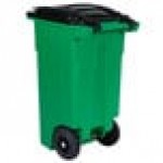 Toter ONA32-58235 Organics 32 Gallon Lime Green Rectangular Rotational Molded Rollout Cart with Lid Toter ONA32-58235 Organics 32 Gallon Lime Green Rectangular Rotational Molded Rollout Cart with Lid