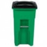Toter ONA32-58235 Organics 32 Gallon Lime Green Rectangular Rotational Molded Rollout Cart with Lid Toter ONA32-58235 Organics 32 Gallon Lime Green Rectangular Rotational Molded Rollout Cart with Lid