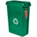Rubbermaid® FG354007GRN Slim Jim 23 Gallon Green Rectangular Recycling Bin Rubbermaid® FG354007GRN Slim Jim 23 Gallon Green Rectangular Recycling Bin