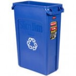 Rubbermaid® FG354007GRN Slim Jim 23 Gallon Green Rectangular Recycling Bin Rubbermaid® FG354007GRN Slim Jim 23 Gallon Green Rectangular Recycling Bin
