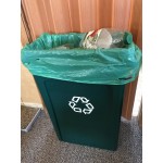 Rubbermaid® FG354007GRN Slim Jim 23 Gallon Green Rectangular Recycling Bin Rubbermaid® FG354007GRN Slim Jim 23 Gallon Green Rectangular Recycling Bin