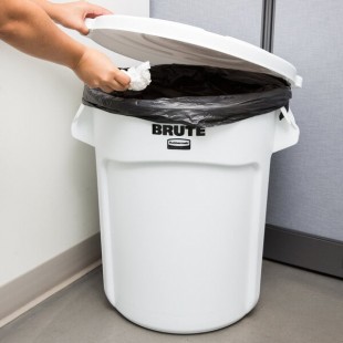 Rubbermaid® BRUTE 20 Gallon White Round Trash Can and Lid Rubbermaid® BRUTE 20 Gallon White Round Trash Can and Lid
