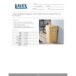 Lavex 19 Gallon Beige Square Trash Can with Drop Shot Lid
