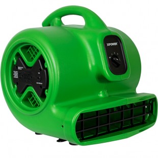XPOWER X-600A-Green 3-Speed Air Mover with GFCI Power Outlets -1/3 hp XPOWER X-600A-Green 3-Speed Air Mover with GFCI Power Outlets -1/3 hp