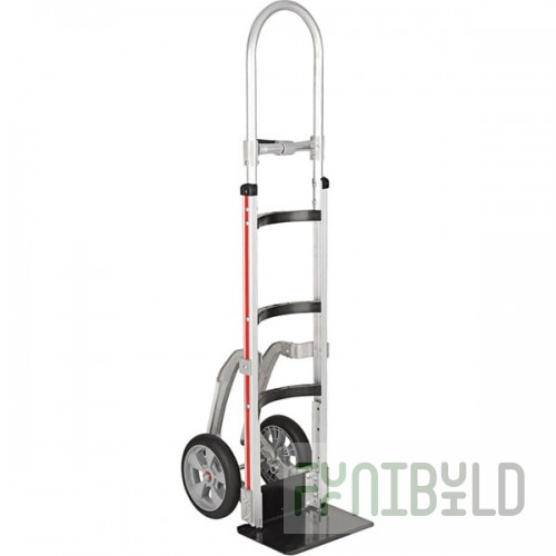 Magliner 500 lb. Narrow Aisle Hand Truck with Single Pin Handle and Curved Back Frame NTK53CE3F5
