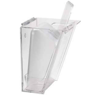 Cal-Mil 793 Wall Mount Scoop Holder with 2 Qt. Scoop and Drip Tray Cal-Mil 793 Wall Mount Scoop Holder with 2 Qt. Scoop and Drip Tray