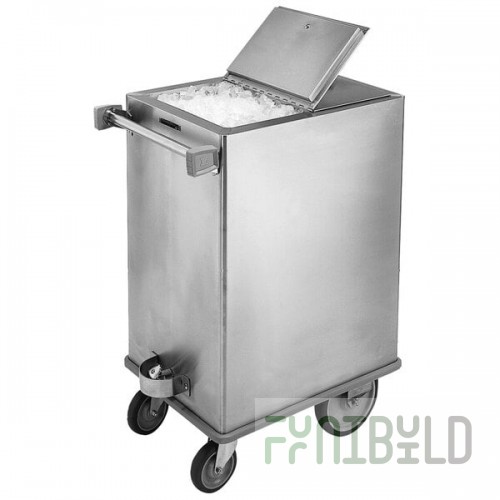 Lakeside 240 125 lb. Stainless Steel Ice Cart