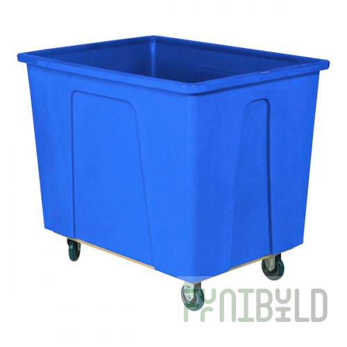 Wesco Industrial Products 272504 4 Bushel / 32 Gallon Blue Polyethylene Box Truck with 5