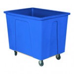 Wesco Industrial Products 272504 4 Bushel / 32 Gallon Blue Polyethylene Box Truck with 5