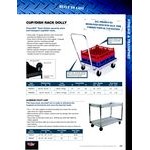 Lakeside PB2937 PrisonBilt Heavy-Duty Correctional Aluminum Two Shelf Utility Cart - 37 1/2