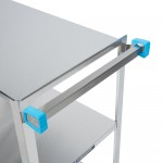 Lakeside 311 Standard Duty Stainless Steel 3 Shelf Utility Cart - 16 1/4