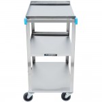 Lakeside 311 Standard Duty Stainless Steel 3 Shelf Utility Cart - 16 1/4