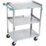 Lakeside 311 Standard Duty Stainless Steel 3 Shelf Utility Cart - 16 1/4