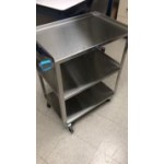 Lakeside 311 Standard Duty Stainless Steel 3 Shelf Utility Cart - 16 1/4