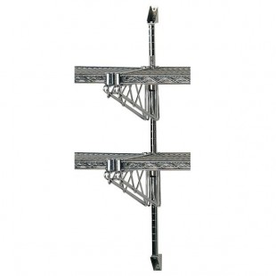 Advance Tabco ABM2-14 Mid-Mounted Wall Shelving System for 14 Advance Tabco ABM2-14 Mid-Mounted Wall Shelving System for 14