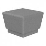 Wausau Tile Our Town 4' 90-Degree Curve Concrete Bench - 48
