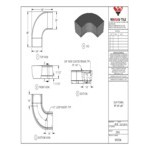 Wausau Tile Our Town 4' 90-Degree Curve Concrete Bench - 48